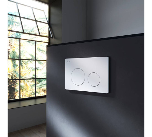 Клавиша для инсталляции механическая AM.PM PrimeFit L пластик белый глянцевый I090101