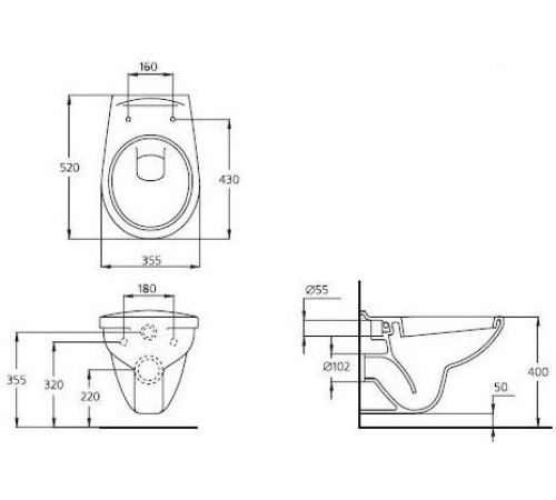 Унитаз подвесной Ideal Standard Eurovit W740601