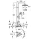 Душевая система GROHE Tempesta Cosmopolitan 250 со смесителем для ванны хром 26693000