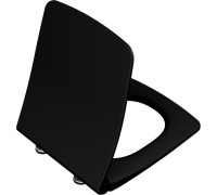 Сиденье для унитаза VitrA Metropole тонкое с микролифтом матовый черный 122-483-009