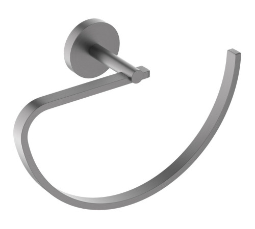 Полотенцедержатель овальный Aquanet БЕТТА оружейная сталь AQ4621BGM