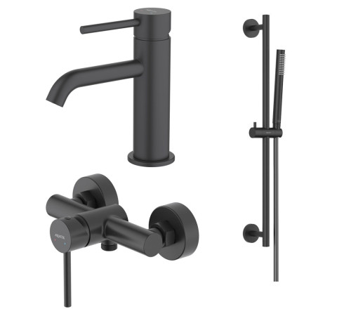 Набор смесителей 3 в 1 Aquanet Европа AQ1331MB (AQ1310MB+AQ1360MB+AQ2012MB) AQ1331MB