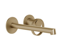 Смеситель для раковины настенный Gessi Anello Warm Bronze Brushed PVD 63383#726