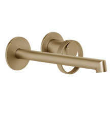 Смеситель для раковины настенный Gessi Anello Warm Bronze Brushed PVD 63383#726