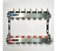 Коллекторная группа WATTS HKV-T 1 x 7 выходов 3/4 EK из нержавеющей стали 451W4307