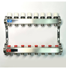 Коллекторная группа WATTS HKV-T 1 x 8 выходов 3/4 EK из нержавеющей стали 451W4308