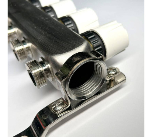 Коллекторная группа WATTS HKV-T 1 x 8 выходов 3/4 EK из нержавеющей стали 451W4308