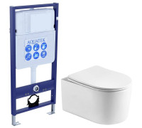 Комплект инсталляции AQUATEK МИЯ Т с унитазом AQ2004T-00 и сиденьем soft-close INS-0000012/AQ2004T-00