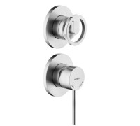 Смеситель для душа Webert SOLE на 2 отверстия (внешняя часть) шлифованный хром WE81102/1SOIX