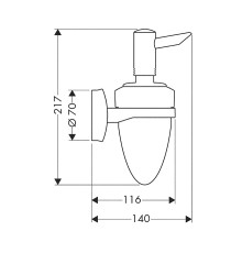 Дозатор для жидкого мыла Axor Mondaro 41019000
