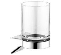 Держатель стакана KEUCO AVENO со стаканом из хрусталя с клеевым комплектом хром 14650019000