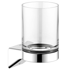 Держатель стакана KEUCO AVENO со стаканом из хрусталя с клеевым комплектом хром 14650019000