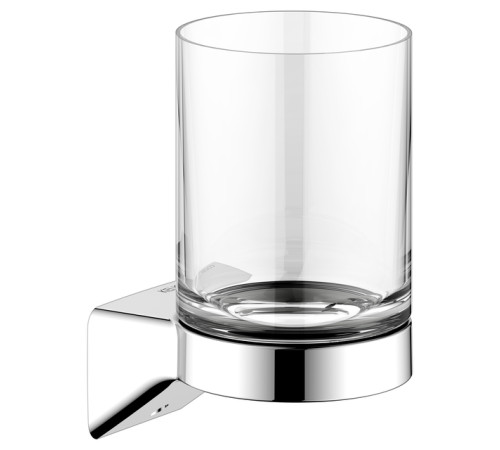 Держатель стакана KEUCO AVENO со стаканом из хрусталя с клеевым комплектом хром 14650019000