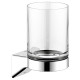 Держатель стакана KEUCO AVENO со стаканом из хрусталя с клеевым комплектом хром 14650019000
