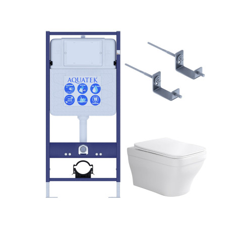 Комплект инсталляции AQUATEK АМАДЕО (рама INS-0000012, крепление KKI-0000002, унитаз AQ1163-00) KKI2