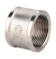 Муфта резьбовая Gappo латунная ВР-ВР 1 никелированная G2201