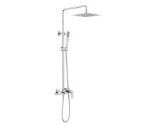 Душевая система Aquanet Лира AQ2465CR со смесителем для душа 250х250 мм хром AQ2465CR