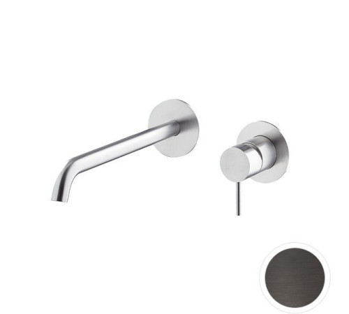 Смеситель для раковины Newform X-STEEL 316 встраиваемый излив 239 мм PVD Brushed gun metal 69630EX.59.064