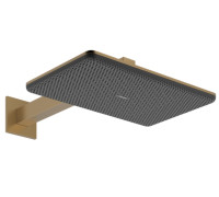 Верхний душ hansgrohe Raindance Alive S 214х343 мм 2 режима с кронштейном 390 мм бронза 24550140