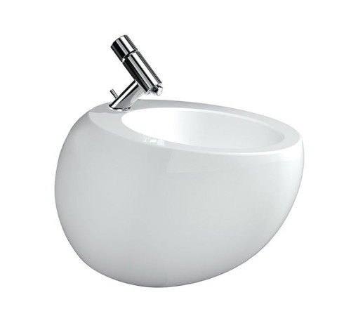 Биде подвесное Laufen Il Bagno Alessi One 58.5x39x35.5 см LLC белый 8.3097.1.400.304.1