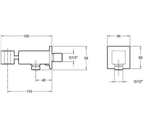 Шланговое подсоединение Jacob Delafon E14791-CP