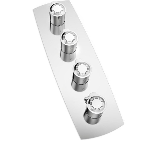 Смеситель термостатический для ванны TopZero Sofi 3 выхода внешняя часть SI98103CR