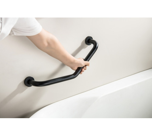 Поручень Aquatek 425 мм матовый черный AQ4997MB