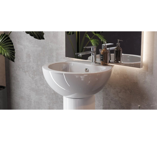 Умывальник пьедестальный ArtCeram Art 50 см белый WB.PD/Art/50-C/WHT.G/S1