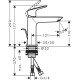 Смеситель для раковины Hansgrohe Logis Fine 110 с донным клапаном push-open 71252000