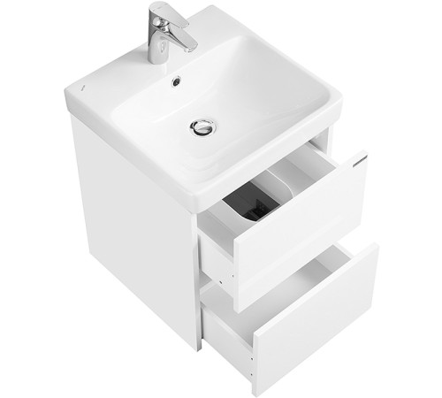 Комплект AQUATON Сканди 45 тумба Белый, раковина Адриана 45 1A2516K0SD010