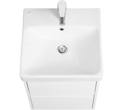 Комплект AQUATON Сканди 45 тумба Белый, раковина Адриана 45 1A2516K0SD010