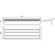 Полотенцедержатель тройной RAVAK 10° TD 330.00 66 см X07P327