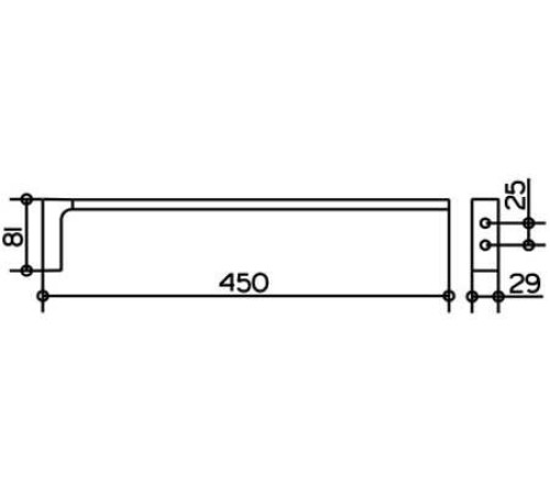 Полотенцедержатель KEUCO EDITION 11 450 мм хром 11120010000