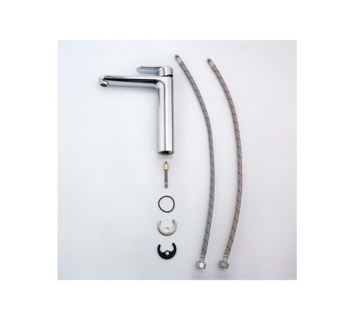 Смеситель для раковины Aquanet Ника высокий 190 мм без донного клапана хром AQ1804CR