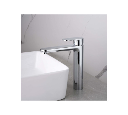 Смеситель для раковины Aquanet Ника высокий 190 мм без донного клапана хром AQ1804CR