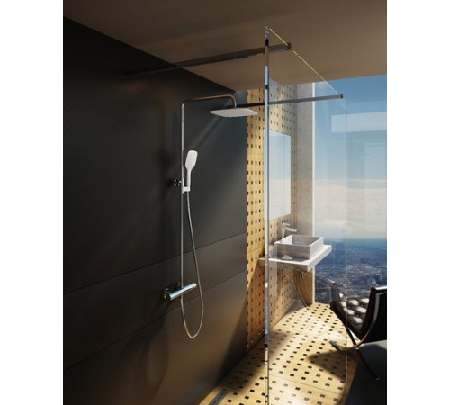 Душевая стойка с термостатическим смесителем и ручным душем RAVAK Termo 300 TE 093.00/150 X070099