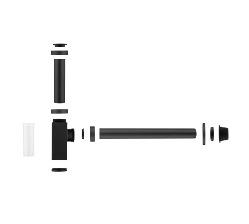 Сифон для раковины Aquatek матовый черный AQ6013MB