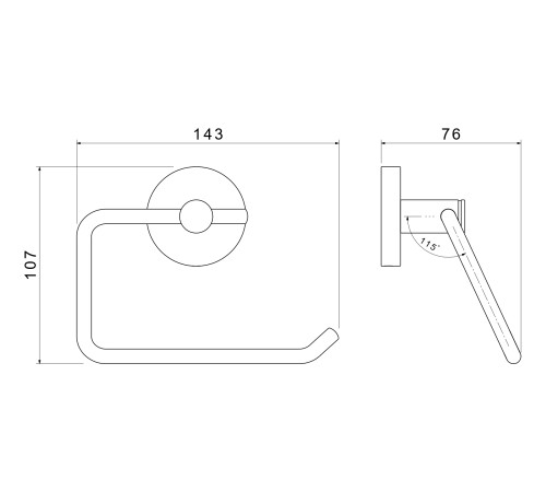 Бумагодержатель квадратный Aquanet Europa шлифованное золото AQ4118BG