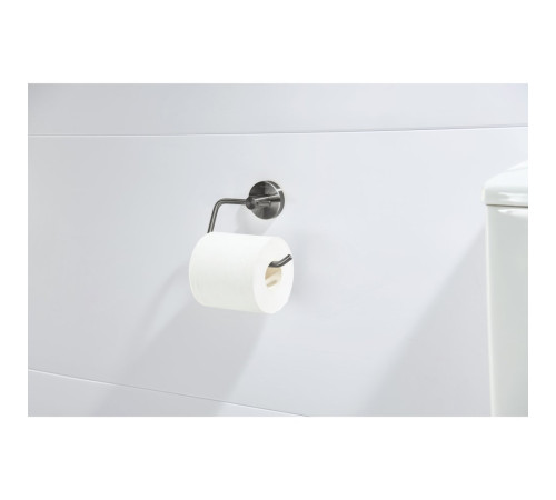 Бумагодержатель квадратный Aquanet Europa оружейная сталь AQ4118BGM