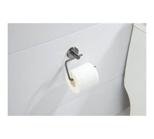 Бумагодержатель квадратный Aquanet Europa оружейная сталь AQ4118BGM