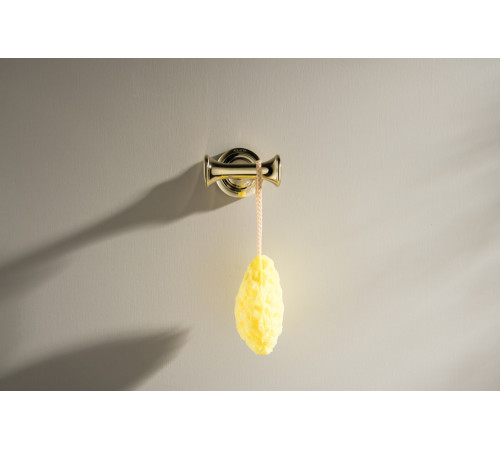 Крючок для ванной двойной Aquatek Классик полированное золото AQ4502PG