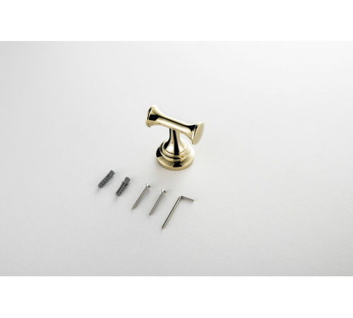 Крючок для ванной двойной Aquatek Классик полированное золото AQ4502PG