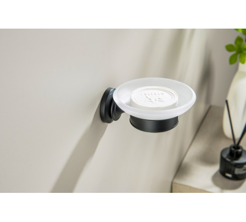 Мыльница для ванной Aquatek Классик матовый черный AQ4503MB