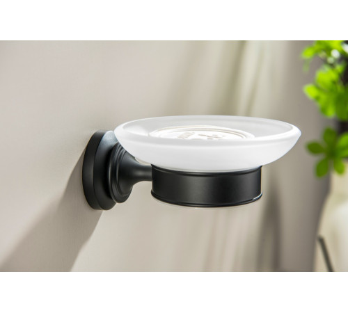 Мыльница для ванной Aquatek Классик матовый черный AQ4503MB