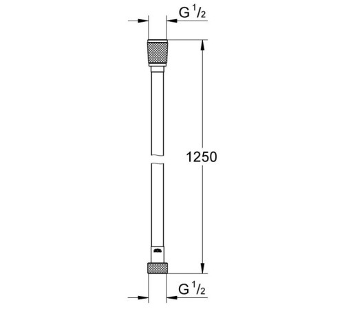 Душевой шланг GROHE Silverflex 1250 мм холодный рассвет 28362GL1