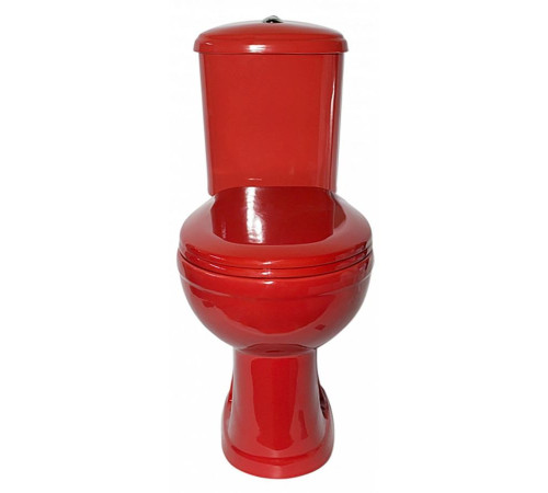 Унитаз-компакт Santek Дора Антивсплеск горизонтальный выпуск красный 47360110402