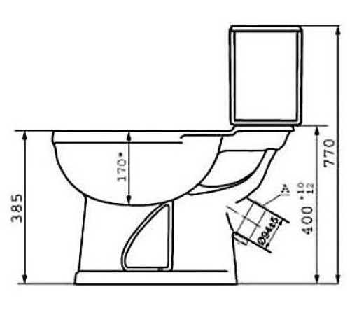 Унитаз-компакт Santek Дора Антивсплеск горизонтальный выпуск красный 47360110402
