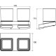 Держатель с двумя стаканами Ravak 10° TD 220.00 X07P322