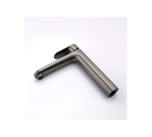 Смеситель для раковины Aquanet Ника высокий 190 мм без донного клапана оружейная сталь AQ1804BGM