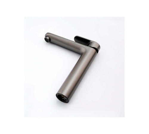 Смеситель для раковины Aquanet Ника высокий 190 мм без донного клапана оружейная сталь AQ1804BGM